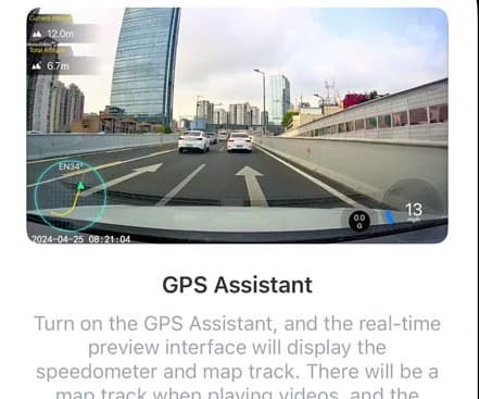 Dash cam Wi-Fi connection to smartphone